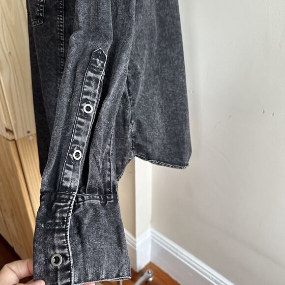 Free People Charcoal Jean Jacket - Picture 7 of 16
